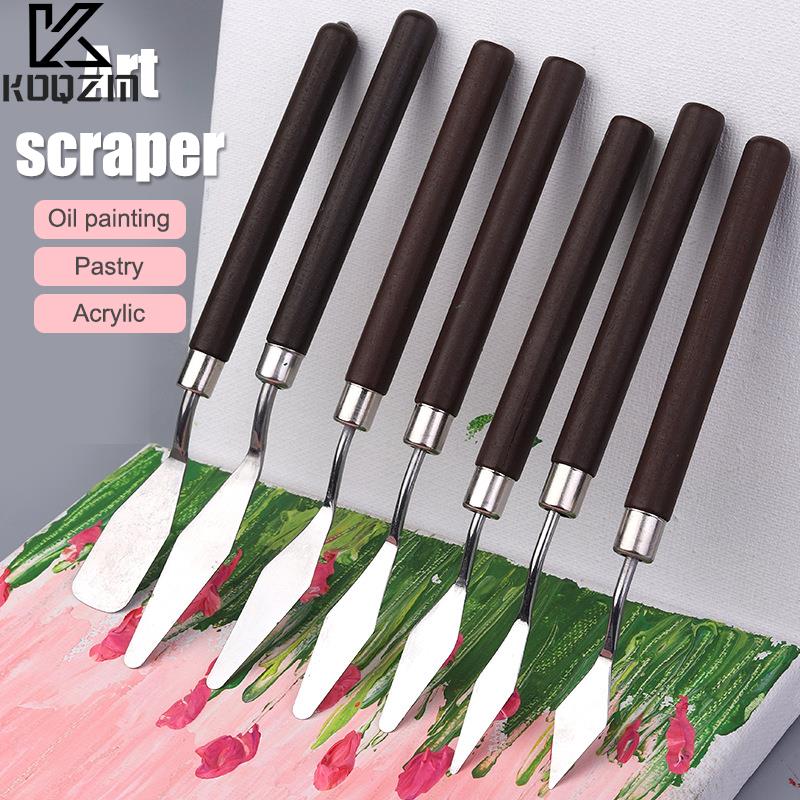 1-7Pcs Stainless Steel Spatula - Drawknife Blade ulasan dan harga